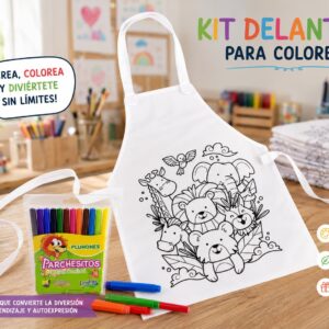 Kit Delantal para colorear
