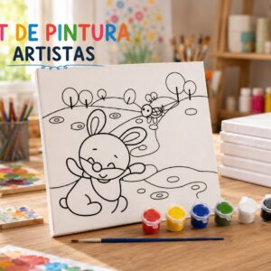 Kit de pintura artistas